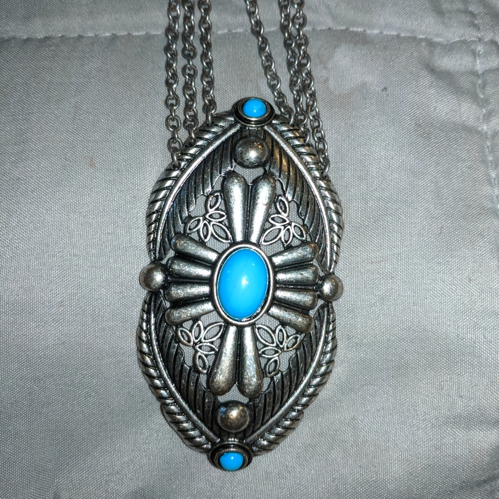 Vintage American Eagle Pendant Necklace